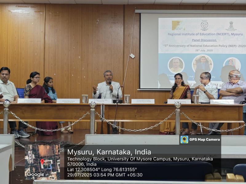 Pannel Discussion on NEP at RIE Mysore