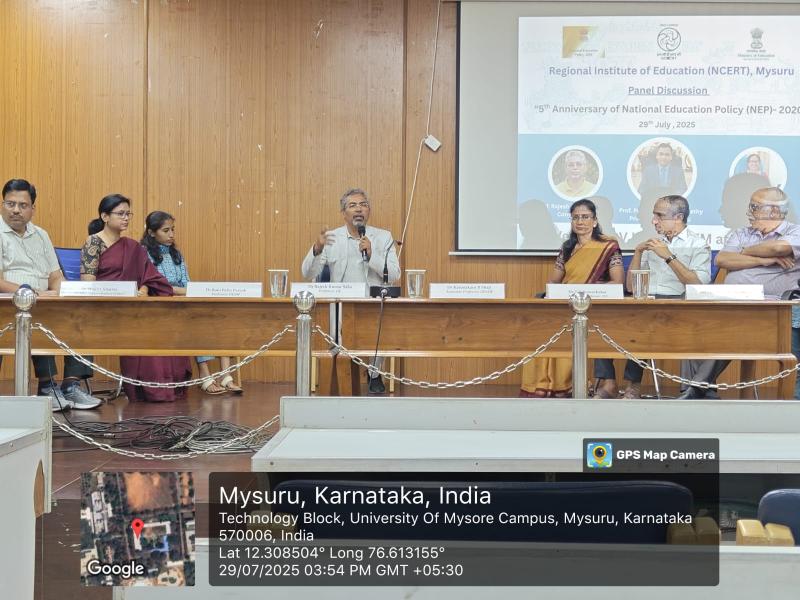 Panel Discussion on NEP at RIE Mysore